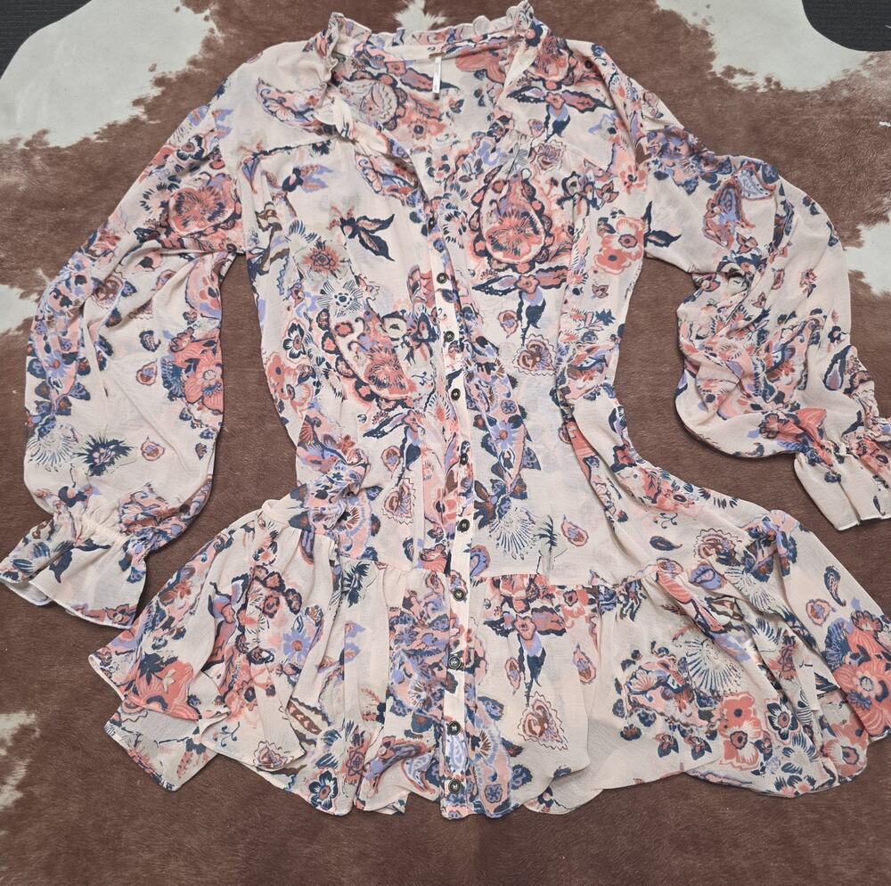 Free People Ibiza Nights Mini Dress New Without Tags MEDIUM